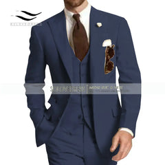 Burgundy Mens Suit 3 Pieces Elegant V Neck Notch Lapel Tuxedo Groomsmen Men Suits for Wedding Suits Men 2019 (Jacket+Vest+Pants)