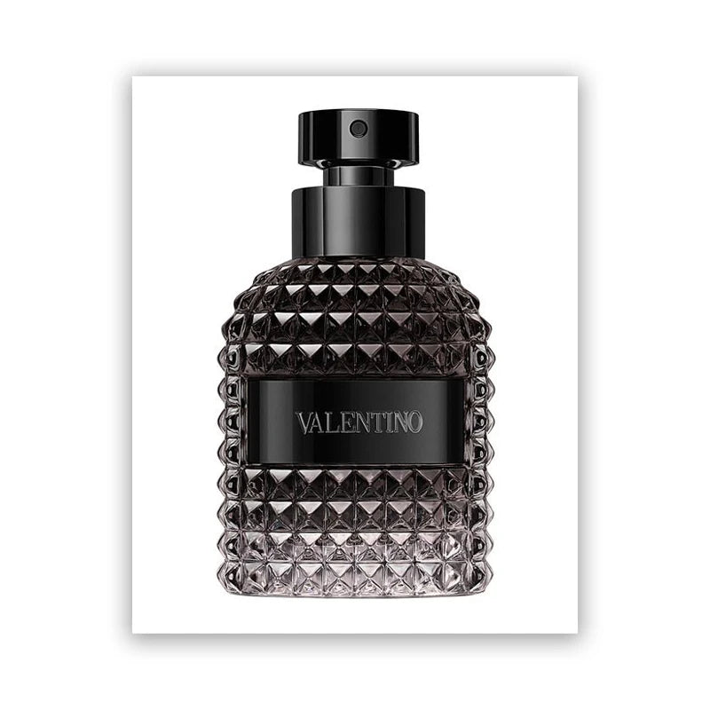 Showlu Fashion perfume bottle canvas wall art featuring a stylish Nordic poster print with a modern, decorative design.