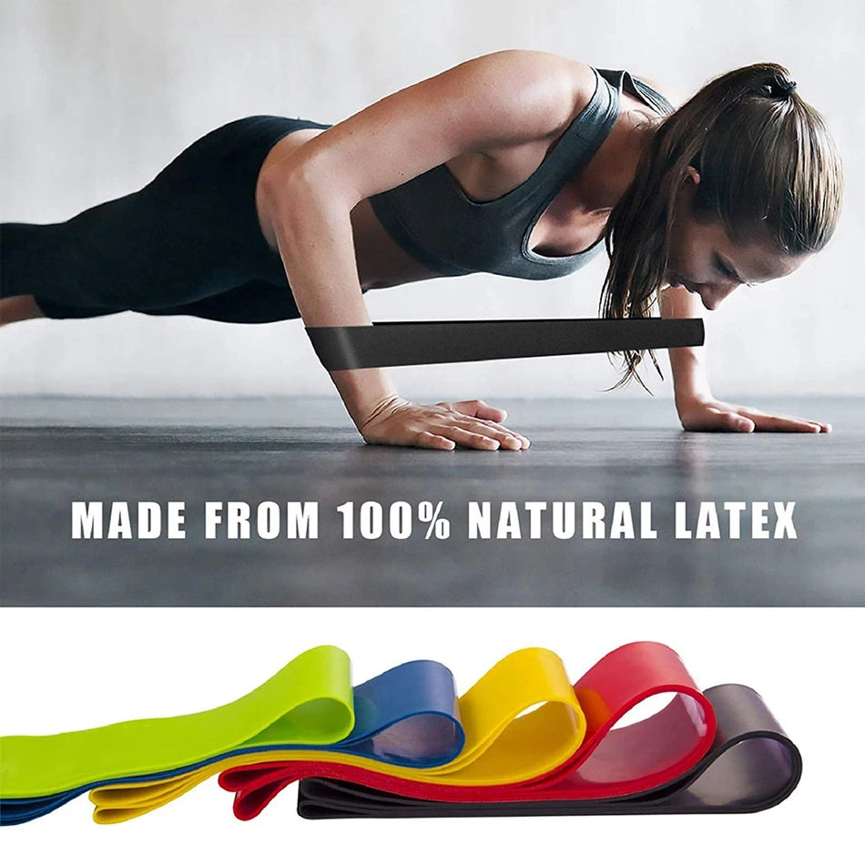 Showlu Smart General Resistance Band Pro Kit with multiple color-coded bands for strength training and exercise routines.