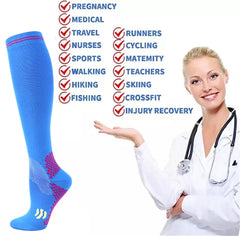 Compression Socks 20-30 Mmhg Medical Nursing Stockings Best For Flight Travel Maternity Pregnancy Edema Diabetes Varicose Veins