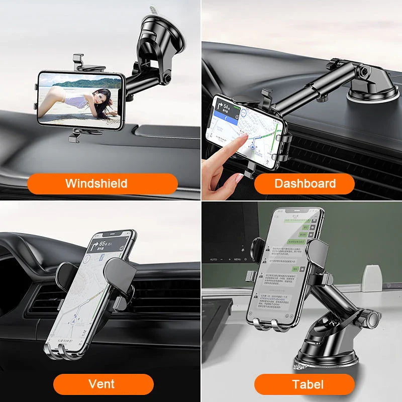 SHOWLU FASHION STORE BCYCYF car phone holder with 360° suction mount for dashboard and windshield, featuring secure grip and adjustable viewing angle.