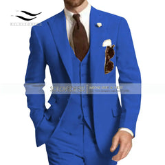 Burgundy Mens Suit 3 Pieces Elegant V Neck Notch Lapel Tuxedo Groomsmen Men Suits for Wedding Suits Men 2019 (Jacket+Vest+Pants)