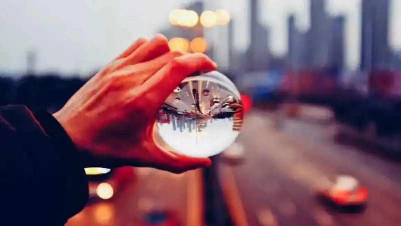 Showlu Smart General LED ice globes glowing with vibrant colors for decorative and cooling effects.