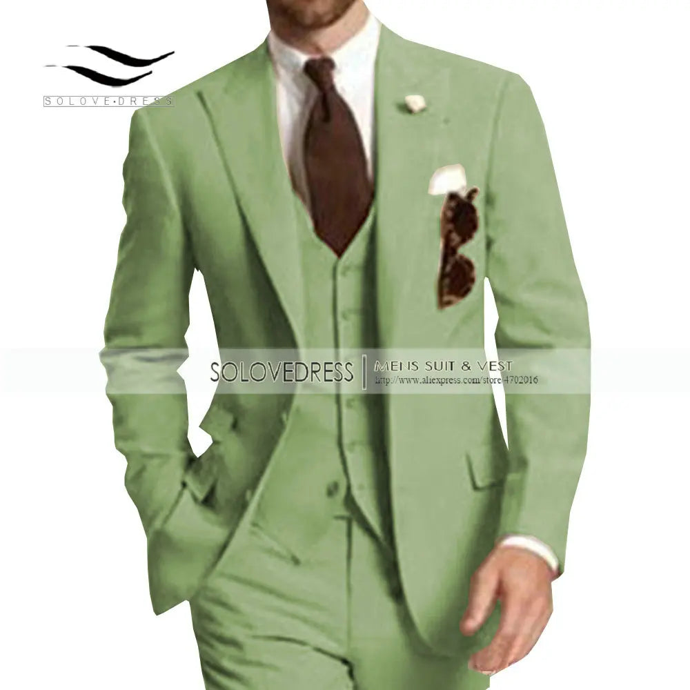 Burgundy Mens Suit 3 Pieces Elegant V Neck Notch Lapel Tuxedo Groomsmen Men Suits for Wedding Suits Men 2019 (Jacket+Vest+Pants)