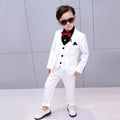 Boys' formal plaid wedding suit by SHOWLU FASHION STORE, includes blazer and pants in a classic design with a stylish pattern