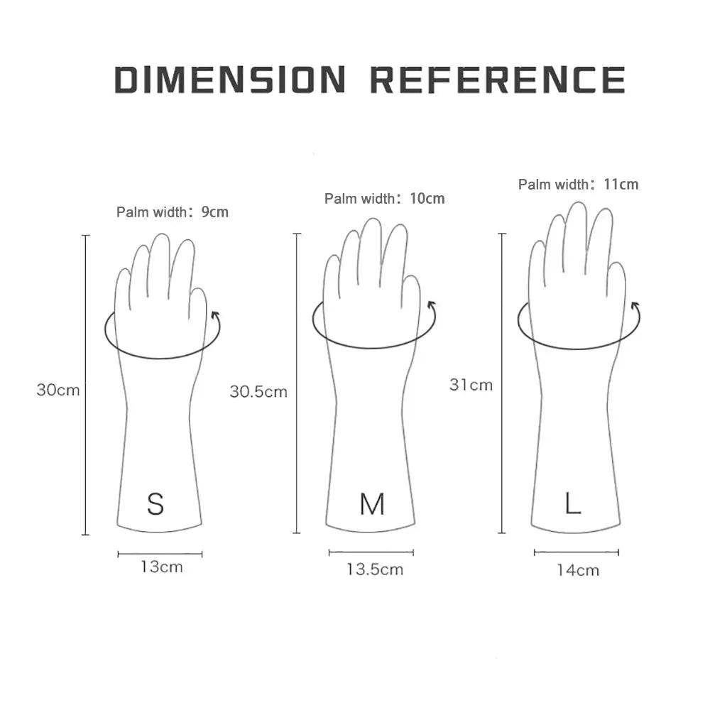 Showlu Smart General silicone dishwashing scrubber gloves with textured surface for effective cleaning and hand protection.