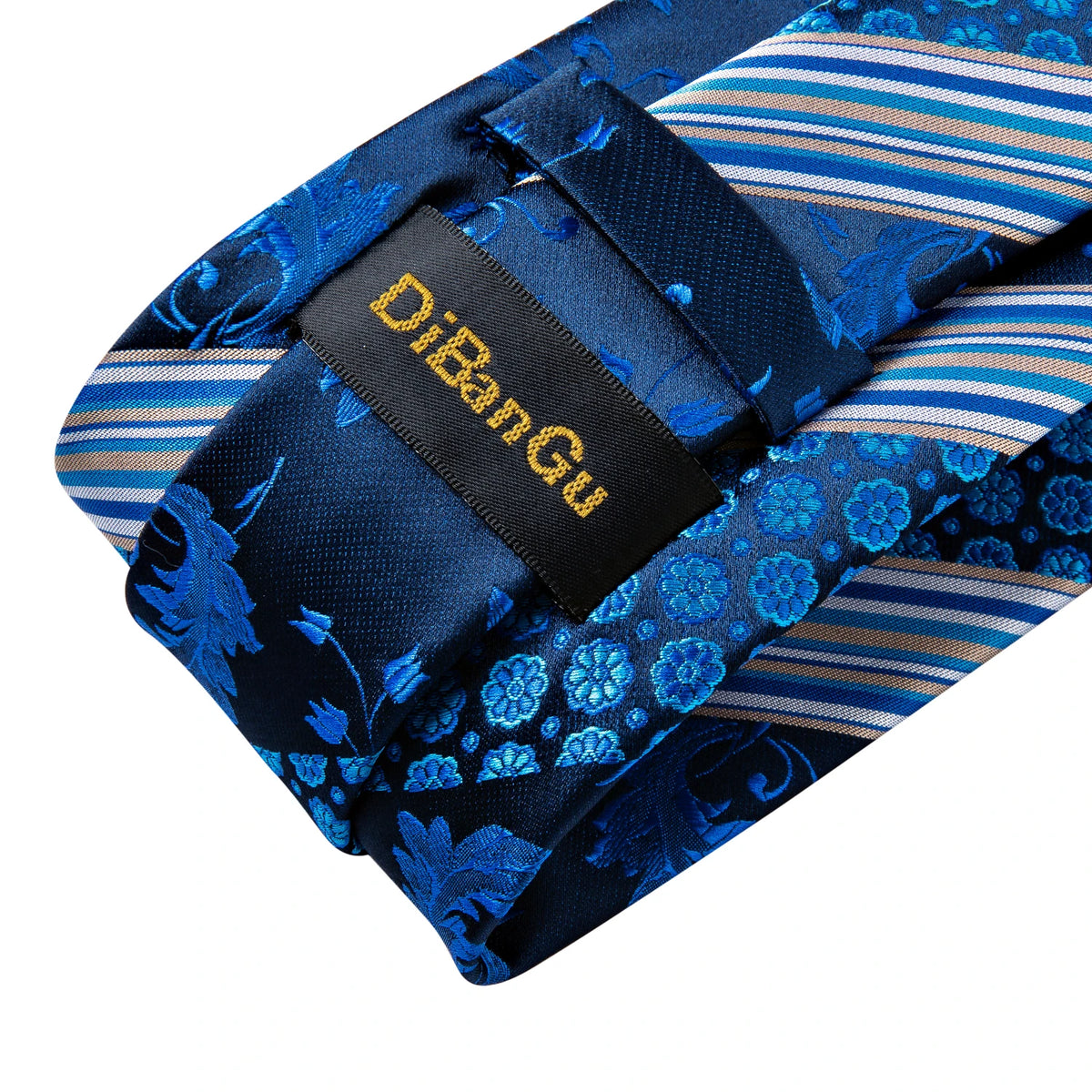 New Classic 100% Silk Men's Ties 8cm Blue Plaid Dot Striped Business Necktie Handkerchief Wedding Party Tie Set Gravatas DiBanGu