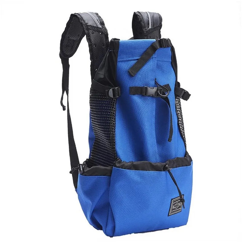 Showlu Fashion Petguider breathable nylon dog carrier backpack for hiking and travel, with adjustable straps and mesh ventilation.