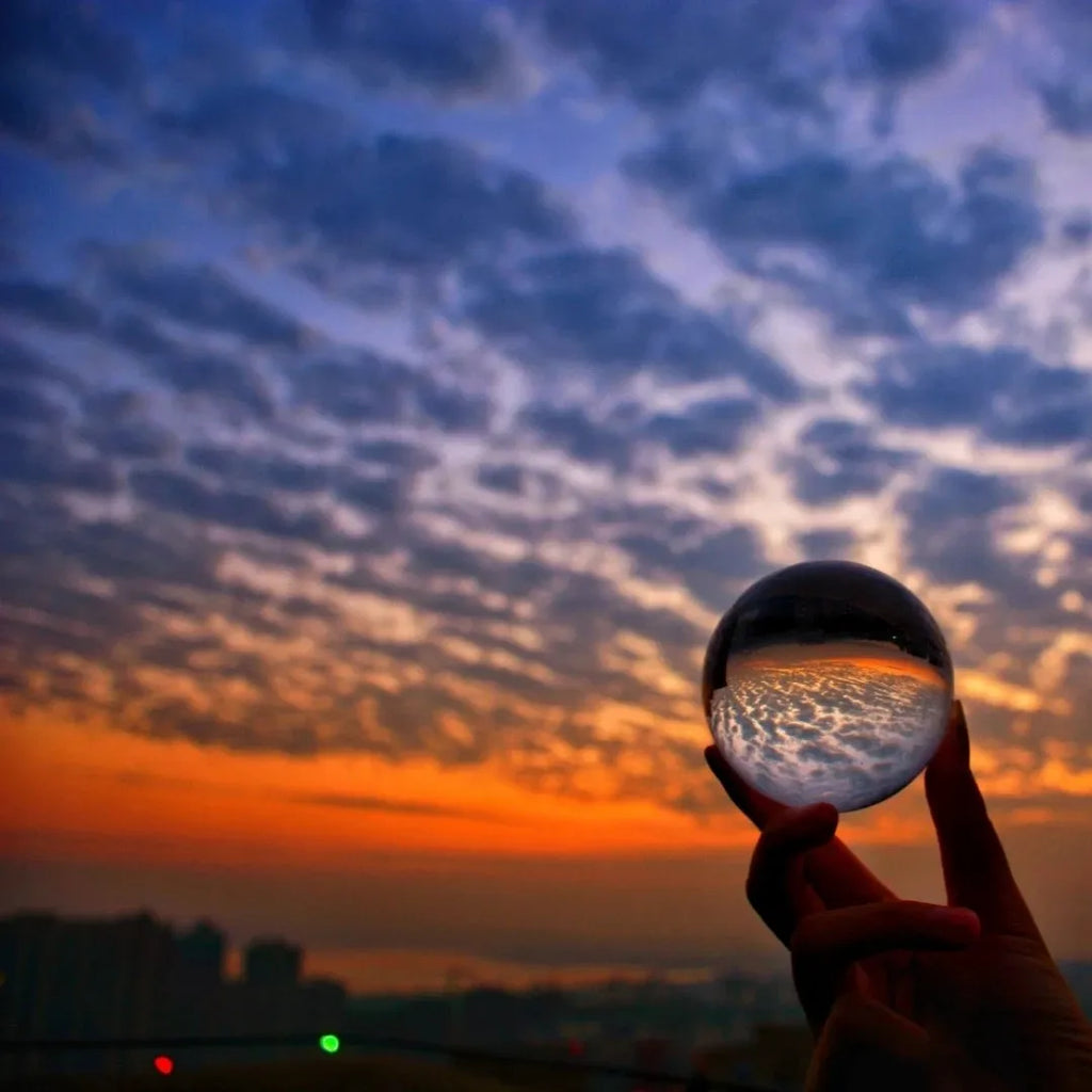 Showlu Smart General LED Ice Globes glowing with vibrant colors, decorative spherical lights for parties and ambiance.