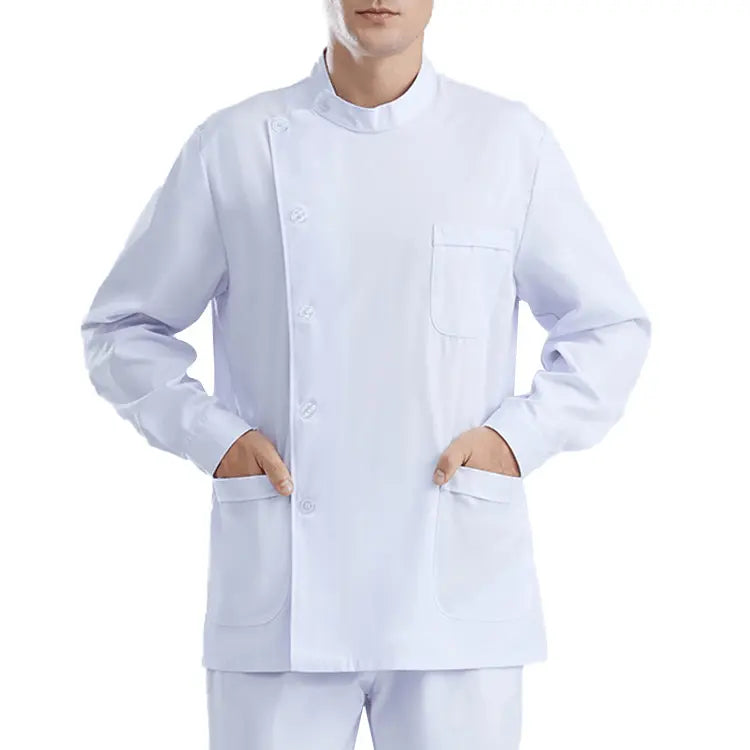 Showlu Fashion Women's medical scrubs, comfortable one-piece nurse uniform with high-quality fabric for healthcare professionals.