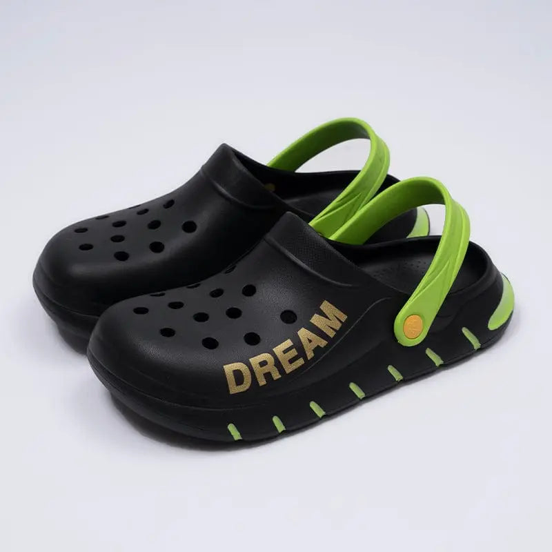 Women’s thick sole nurse shoes by Showlu Fashion, non-slip EVA slippers with breathable, closed-toe design for medical staff.