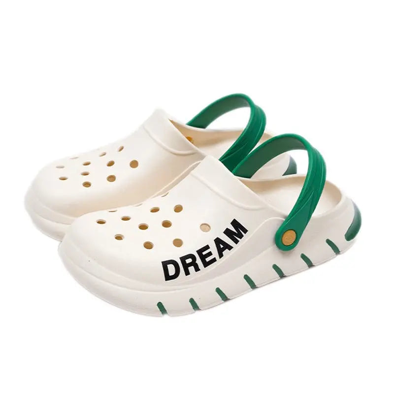 Warm Home women's thick sole medical nurse shoes with non-slip EVA soles, breathable closed-toe slippers for healthcare professionals