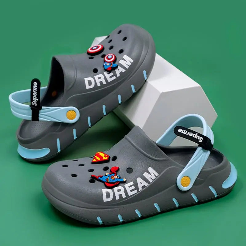 Women's thick sole medical nurse shoes with non-slip EVA soles, closed-toe breathable slippers for healthcare professionals.