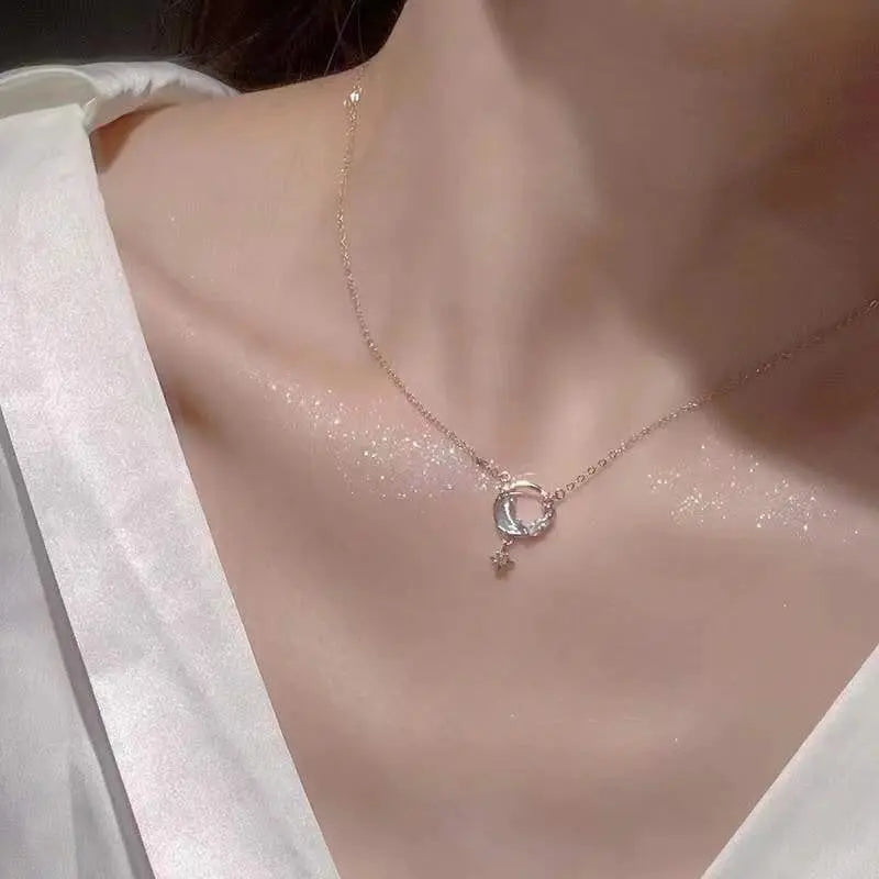 Showlu hollow butterfly pendant necklace with zircon crystals, animal choker style, perfect for fashion jewelry and party accessories.