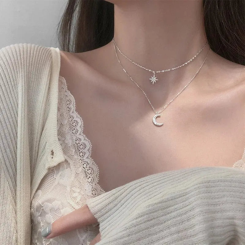 Showlu Hollow butterfly pendant necklace with zircon crystals, animal choker jewelry for women, stylish party gift accessory