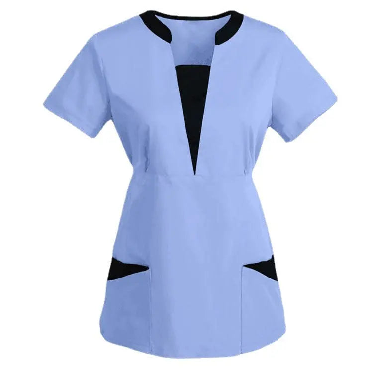 Showlu Medical Scrubs Top made of breathable cotton, designed for nurses and dental professionals, featuring a comfortable uniform shirt.