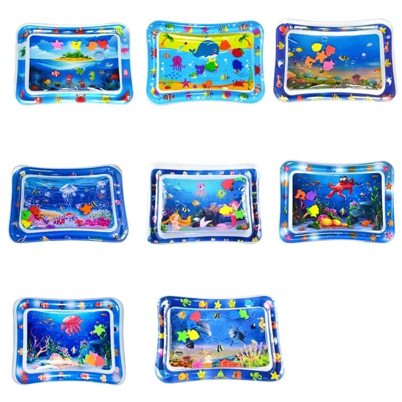 Inflatable Infinno tummy time mat by Showlu Fashion Store, featuring water-filled play surface for infants and toddlers.