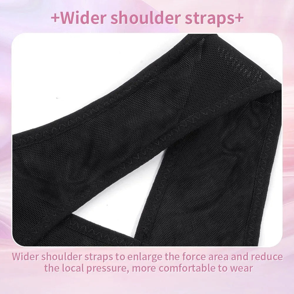 Showlu Fashion Store 0 Blcak  L 1 Invisible Body Shaper Corset Women Chest Posture Corrector Belt Back Shoulder Support Brace Posture Correction for Care