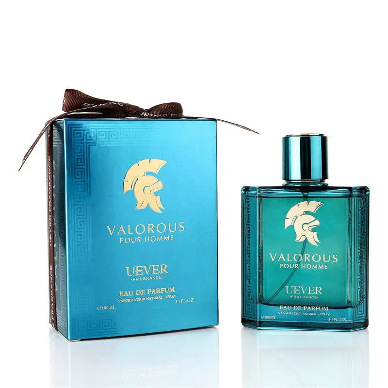 Uever Valorous Royal Men Perfume 100ml high concentration EDP bottle with elegant design