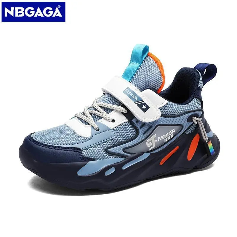 Kids mesh sneakers from Showlu Fashion Store, breathable boys and girls running shoes for outdoor sports and casual play.