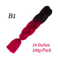Lihui 24-inch blue grey ombre jumbo braiding hair made of synthetic fiber, shown in pack for DIY braid hairstyles.