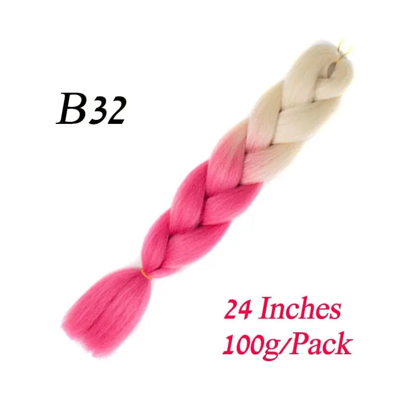 Blue grey Lihui 24-inch ombre jumbo braiding hair made of synthetic fibers for DIY hairstyles, shown in a pack.