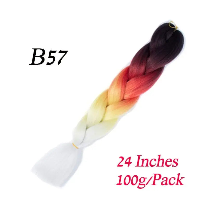 Lihui 24-inch blue grey ombre jumbo braiding hair made of synthetic fiber, displayed in packaging for DIY hairstyling.
