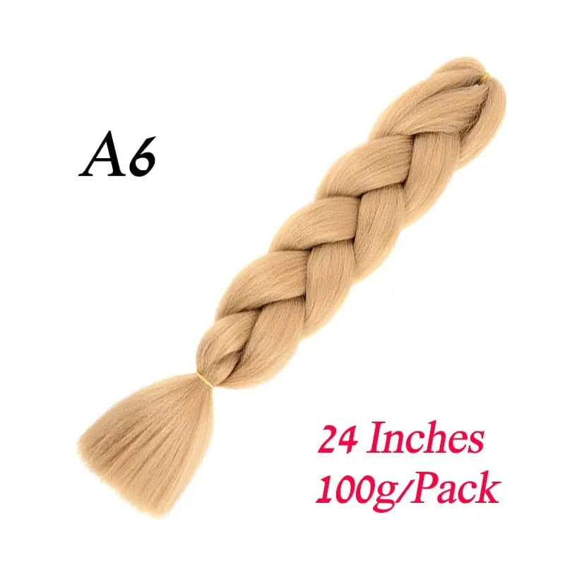 Lihui 24-inch blue grey ombre jumbo braiding hair made of synthetic fiber, suitable for DIY braiding styles.