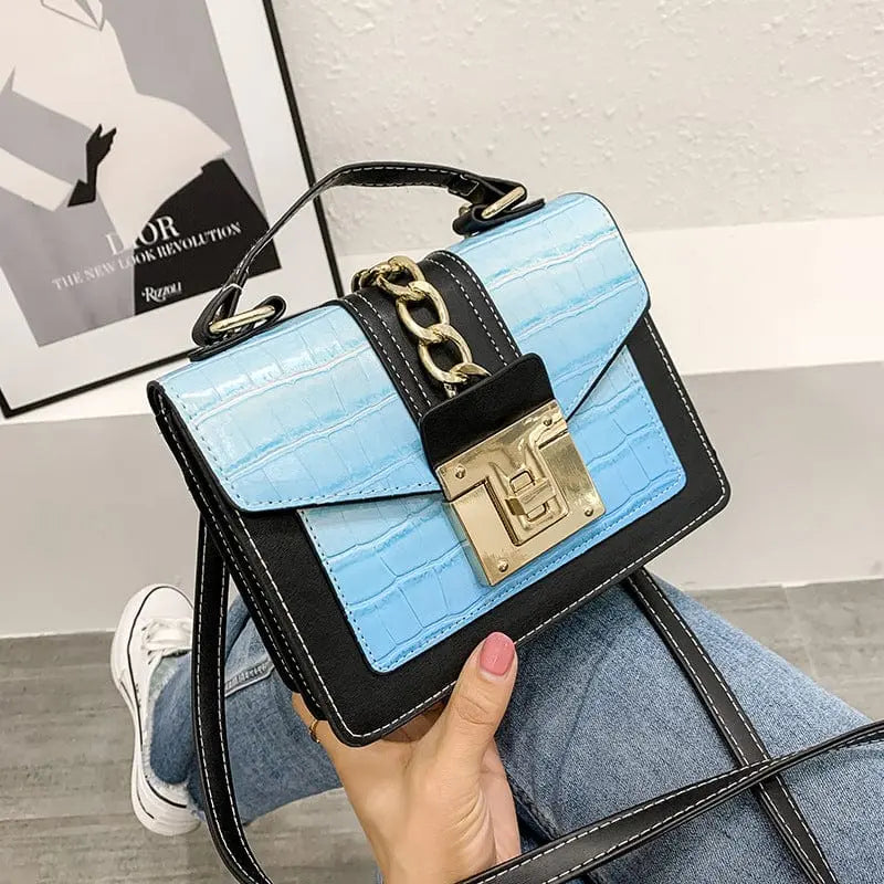 Showlu Fashion alligator leather handbag with shoulder strap, luxury designer purse for women, stylish and elegant accessory