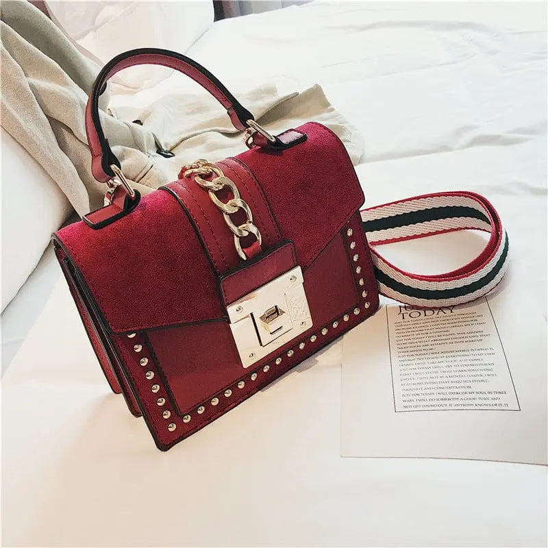 Showlu Fashion alligator leather handbag with shoulder strap, luxury designer purse for women, stylish and elegant accessory.