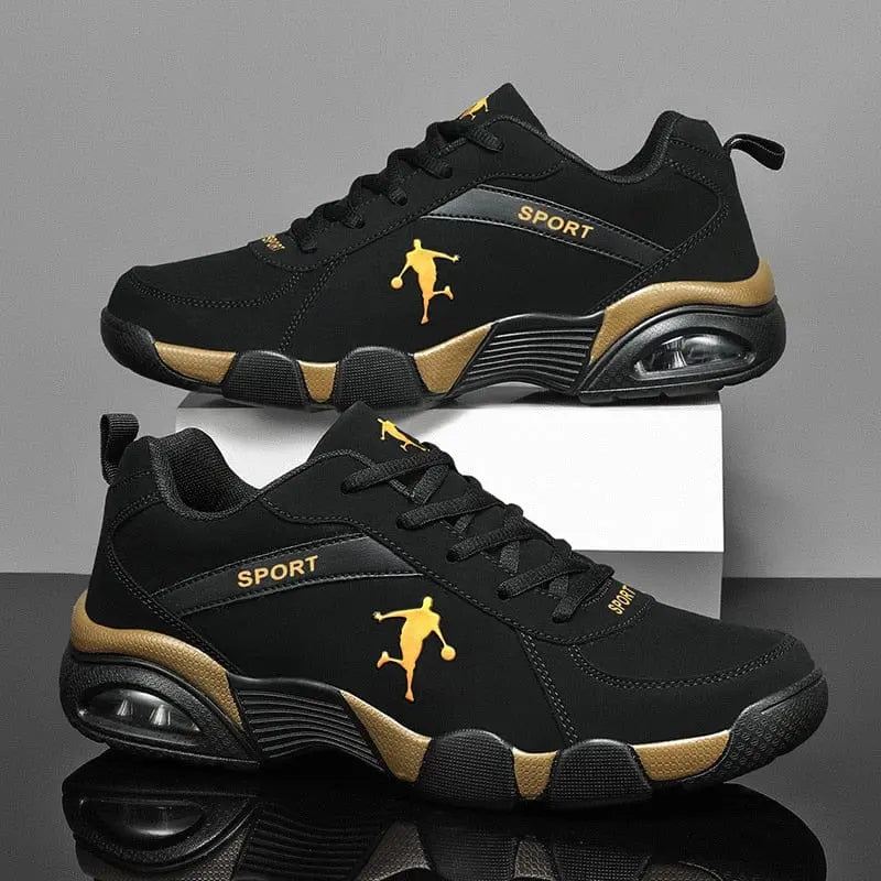 Men's lightweight mesh sneakers with breathable design and lace-up style, featuring anti-skid soles for casual and sports wear.