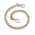 Aluminum metal bag chain replacement straps for handbags, shown attached to a woven shoulder bag, from Showlu Store Nation.