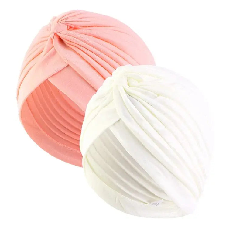 New 2pcs/lot Muslim Women Stretchy Turban Cap Hair Loss Chemo Head Wraps Islamic inner Hat Bennie Twisted India's Hat for Girl - SHOWLU FASHION STORE