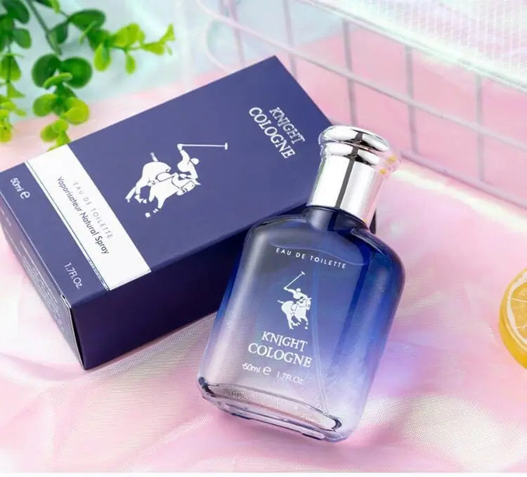 Black Knight Eau De Toilette for Men by Showlu Fashion, long-lasting men's perfume with sleek black bottle and modern design.