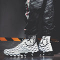 Men's mesh running sneakers by Anel Demosthene General Store, breathable lace-up sports trainers with casual athletic style.