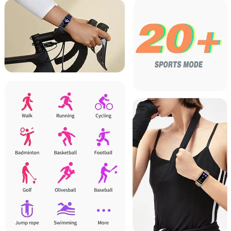 Showlu Sports Smart Watch with 1.47-inch full-touch display, waterproof IP67 fitness tracker for men and women.