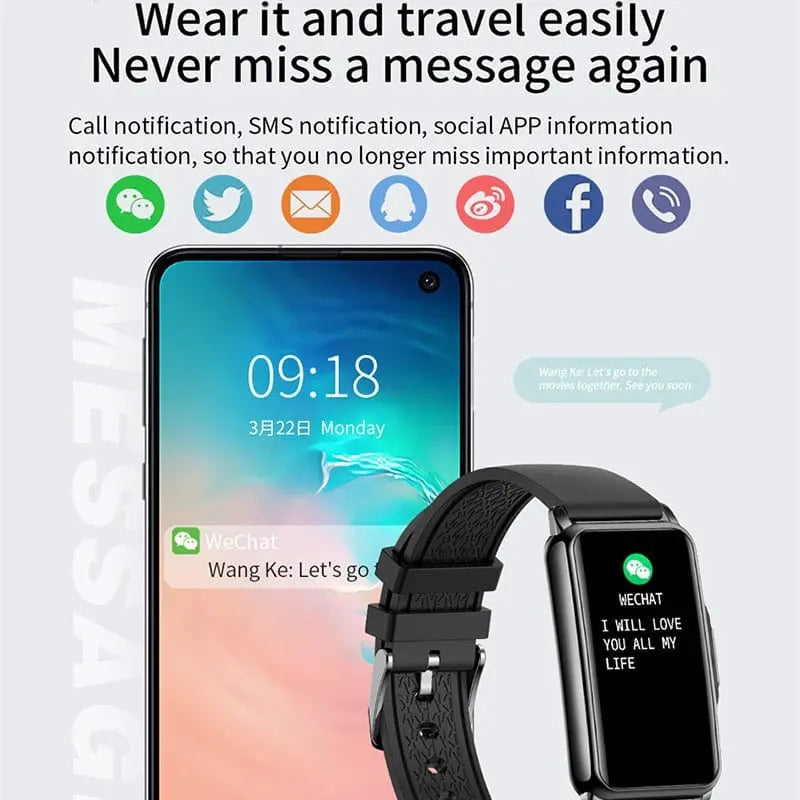 Showlu Sports Smart Watch with 1.47-inch full-touch display, waterproof fitness tracker for men and women.