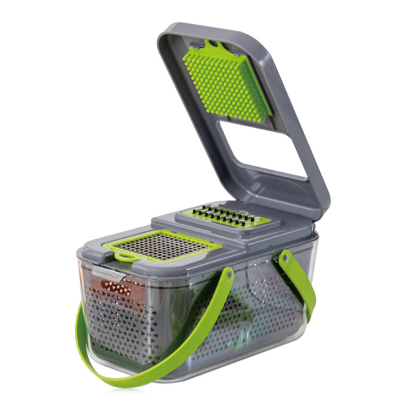 SHOWLU Multi-Functional Fruit Slicer and Lemon Dicing Machine, handheld kitchen tool for slicing citrus and fruits efficiently