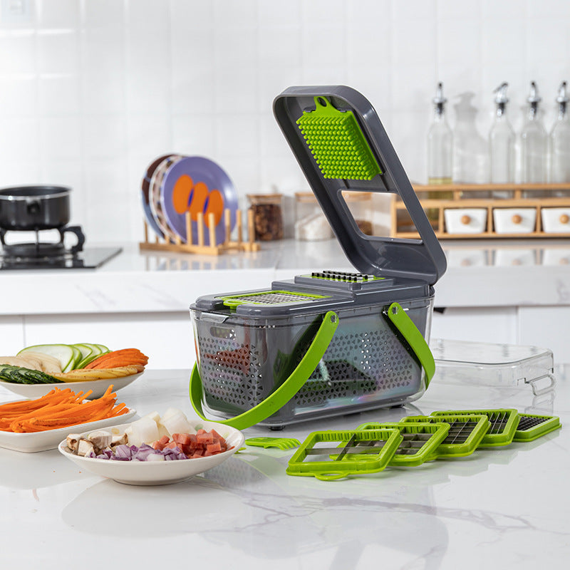 SHOWLU Multi-Functional Fruit Slicer and Lemon Dicing Machine, manual kitchen tool for slicing citrus and fruits efficiently