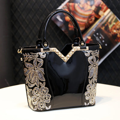 Minimalist All-Match Fashionable Elegant Noble Embroidered Shoulder Bag