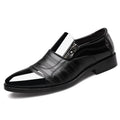 Men's leather derby shoes by SHOWLU FASHION STORE, breathable business formal footwear with sleek design and polished finish.