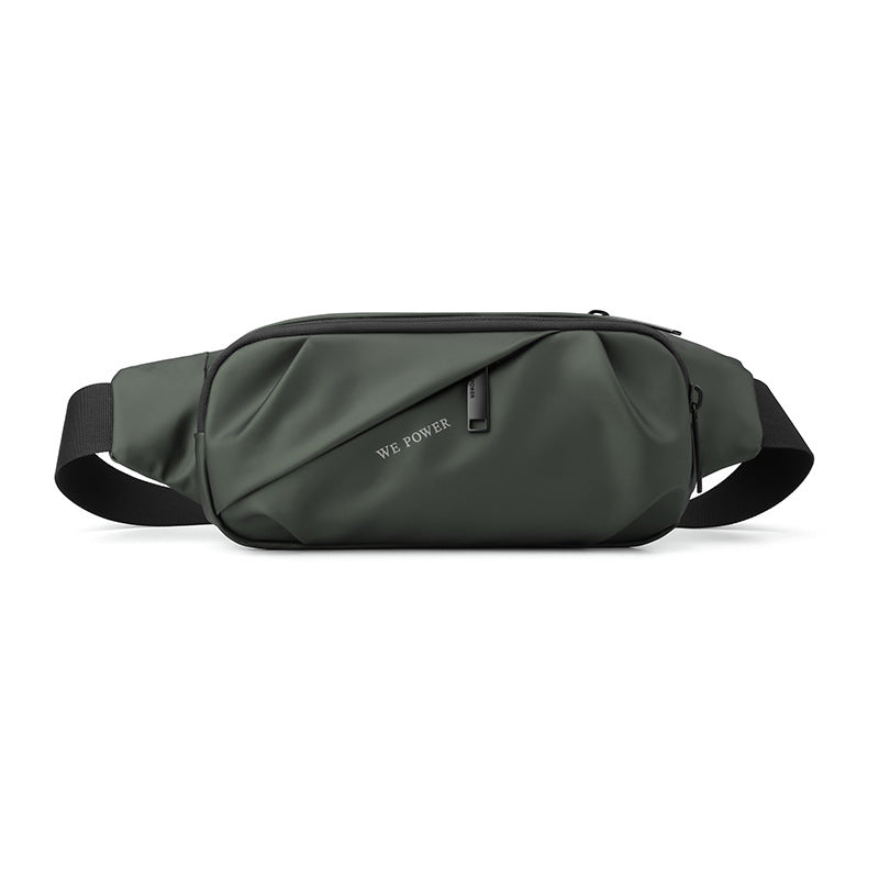 New Men's Multifunctional Waist Bag Water-repellent Casual Sports Chest Bag Outdoor Cycling Bag Fashionable Brand Crossbody Bag