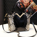 Xiang Yu quilted PU leather shoulder bag by SHOWLU FASHION STORE, elegant vertical square handbag with stylish design and structured shape.