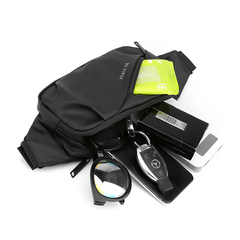 New Men's Multifunctional Waist Bag Water-repellent Casual Sports Chest Bag Outdoor Cycling Bag Fashionable Brand Crossbody Bag