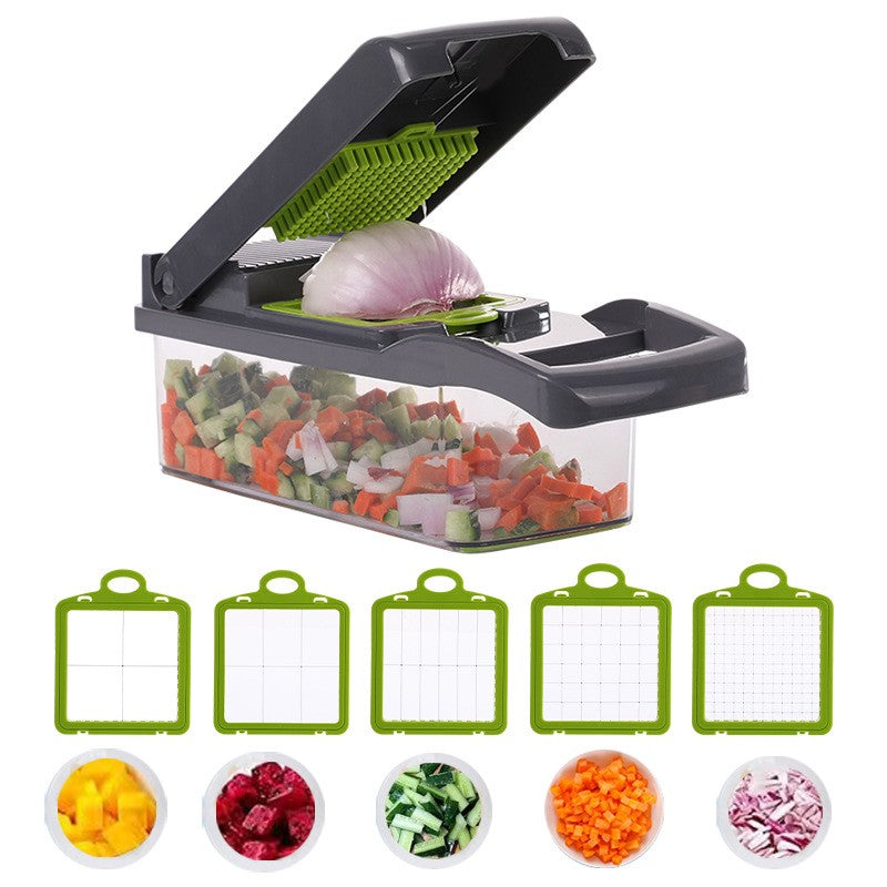 Multifunctional Japanese-style kitchen shredder by SHOWLU FASHION STORE with stainless steel blades for versatile food prep.