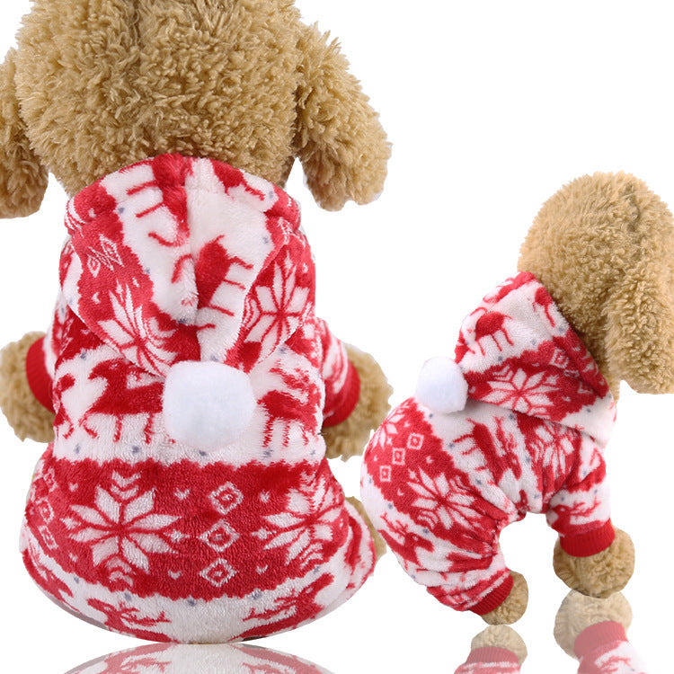 Cross-Border Pet Dog Clothes, Cat Autumn and Winter Four-Legged Cotton Coat, Cartoon Transformation Clothing, Cat Clothing, Dog Clothing Supplies