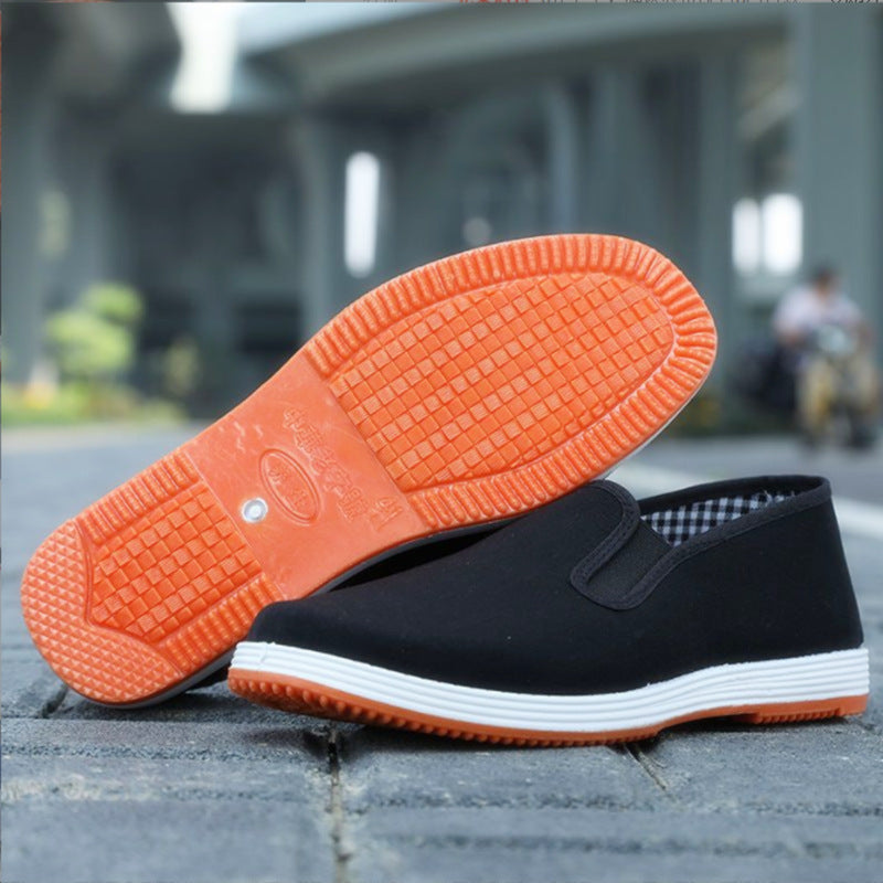 Old Beijing Cloth Shoes Casual Cloth Shoes Driving Exercise Running Comfortable Breathable Soft Sole Wear-resistant Non-slip Black Cloth Shoes