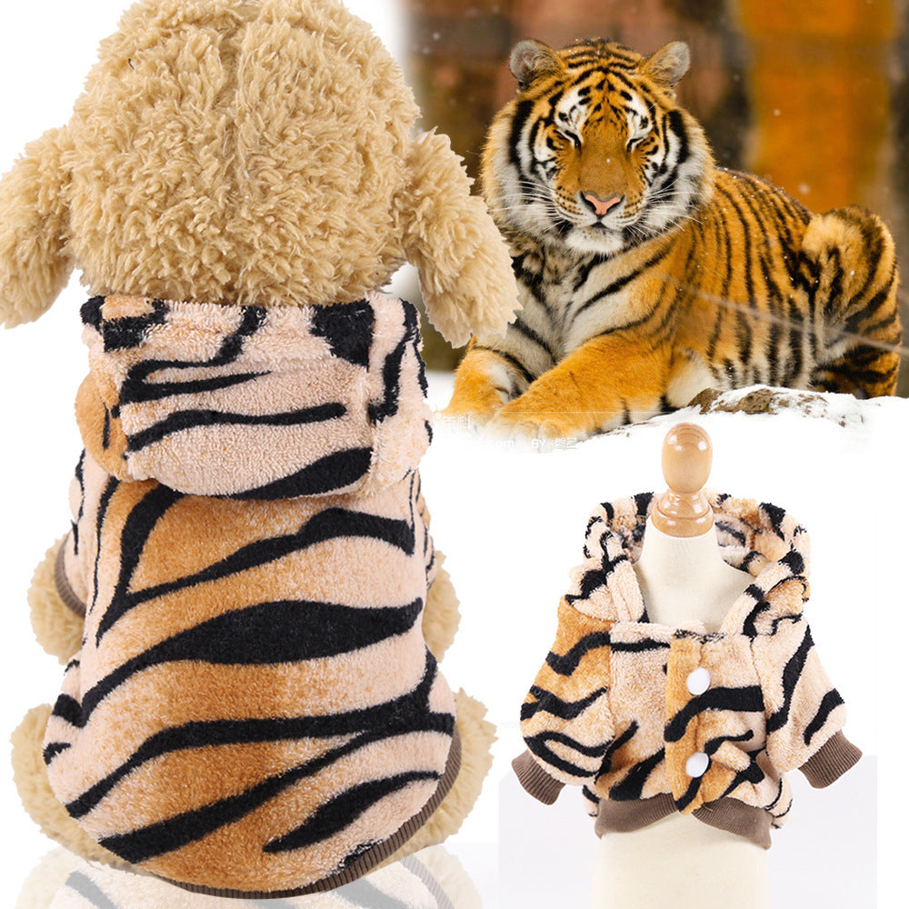 Cross-Border Pet Dog Clothes, Cat Autumn and Winter Four-Legged Cotton Coat, Cartoon Transformation Clothing, Cat Clothing, Dog Clothing Supplies