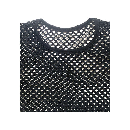 SHOWLU FASHION Mesh Breathable Holiday Vest, loose patchwork top with breathable fabric and stylish design.