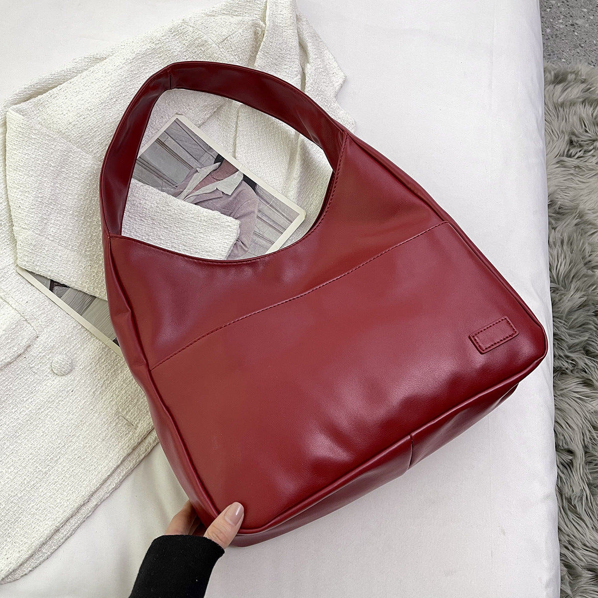 Bag Autumn 2025 New Women's Bag Tote Bag Shiling Large Capacity Shoulder Bag Handbag Crossbody Shoulder Bag